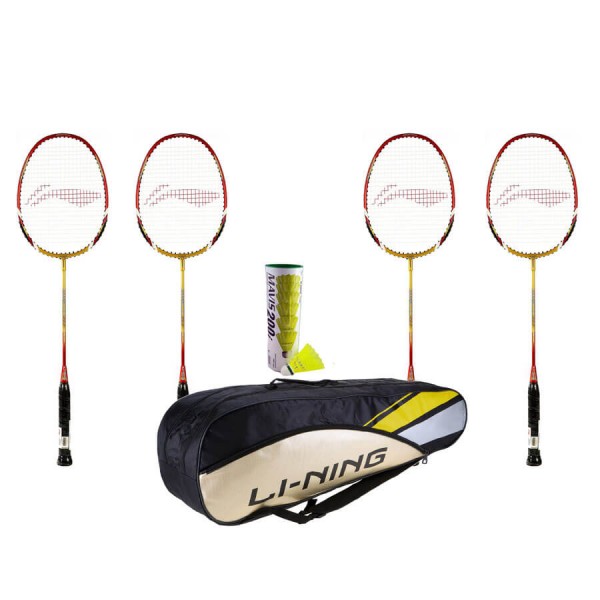 Li Ning Smash XP 90-II Racket Doubles Player Set