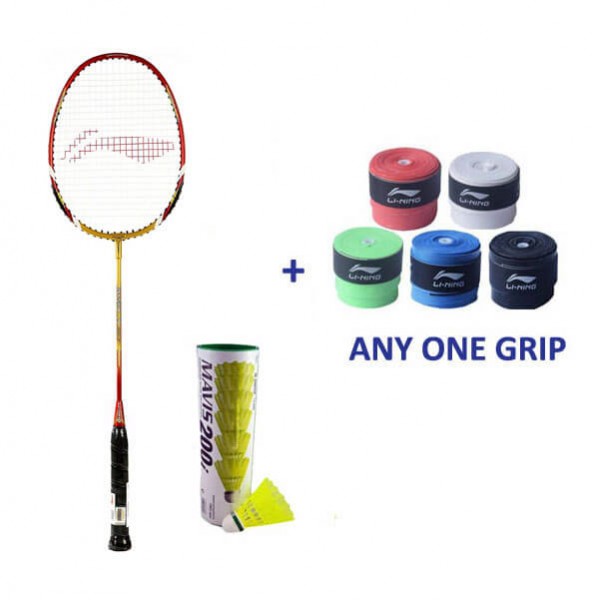 Li Ning Smash XP 90-II Badminton Racket Single Player Set