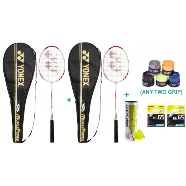 Yonex Muscle Power 700 Racket Set with T...