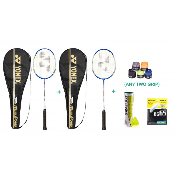 Yonex Muscle Power 2 Racket Set with Str...