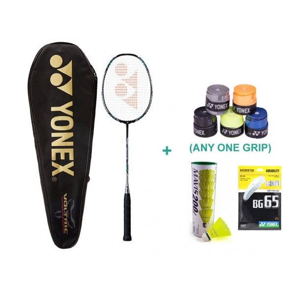 Yonex Voltric 5 Set with Badminton Grip and Racket String