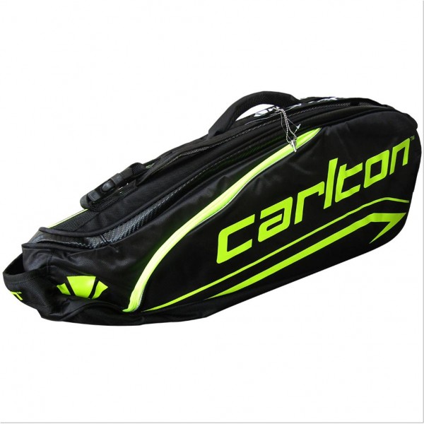 Carlton Kinesis Tour 2 Compartment Badminton KitBag 1802 Black Green