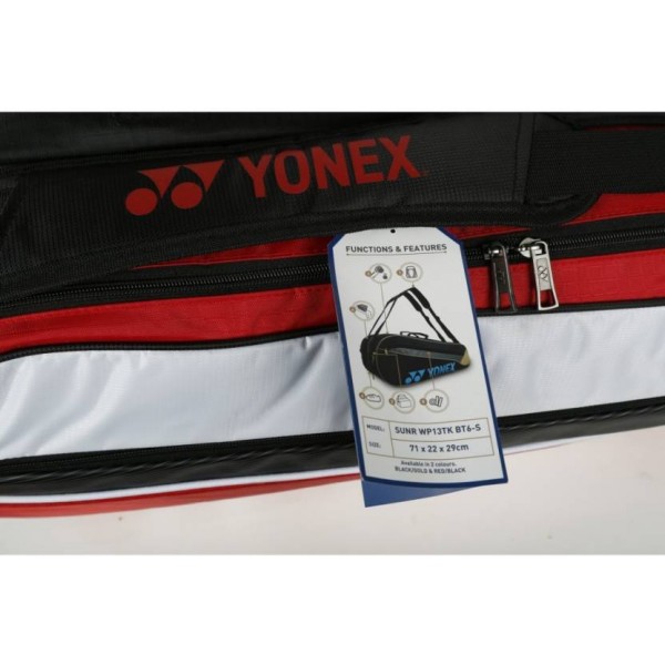 Yonex SUNR WP13 TK BT6 Badminton Kit Bag Red