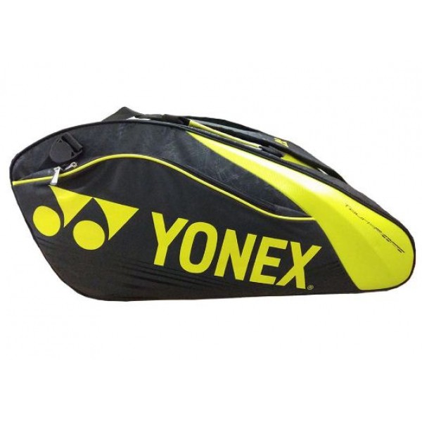YONEX SUNR 9629 TG BT9 SR Racket Kit Bag Black Yellow
