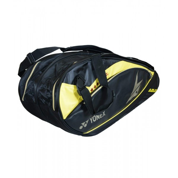 YONEX SUNR 02 LDTG BT6 Yellow Black Badminton Kit Bag