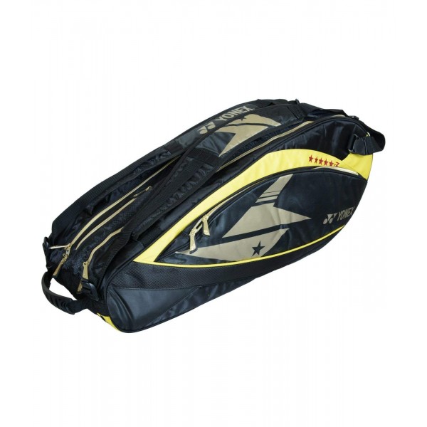 YONEX SUNR 02 LDTG BT6 Yellow Black Badminton Kit Bag