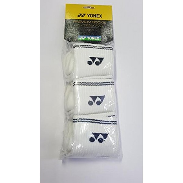 Yonex Socks Pack of 3 White 