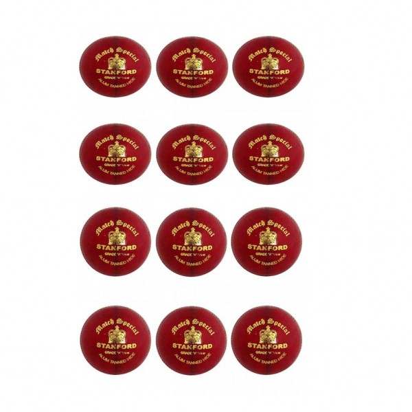 Stanford Match Special Red Cricket Ball 6 Ball Set