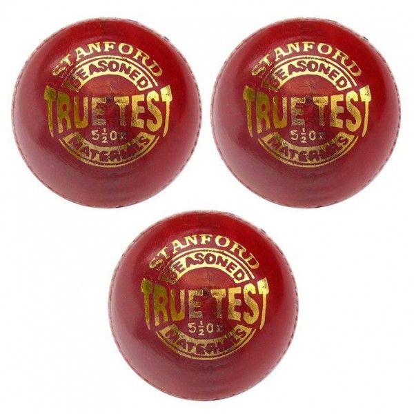 SF True Test Red Cricket Ball 3 Ball Set