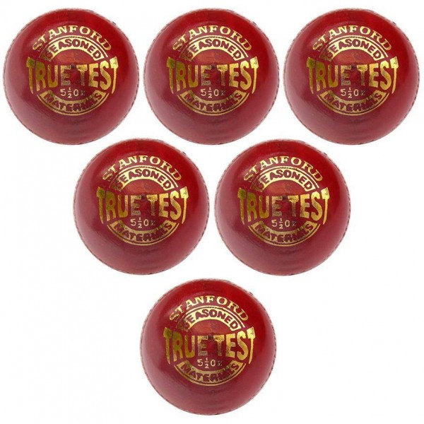SF True Test Red Cricket Ball 6 Ball Set