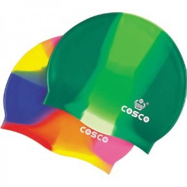 Cosco Silicone Multi Color Swimming Cap ...