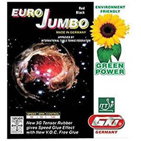 GKI Euro Jumbo Table Tennis Rubber Black