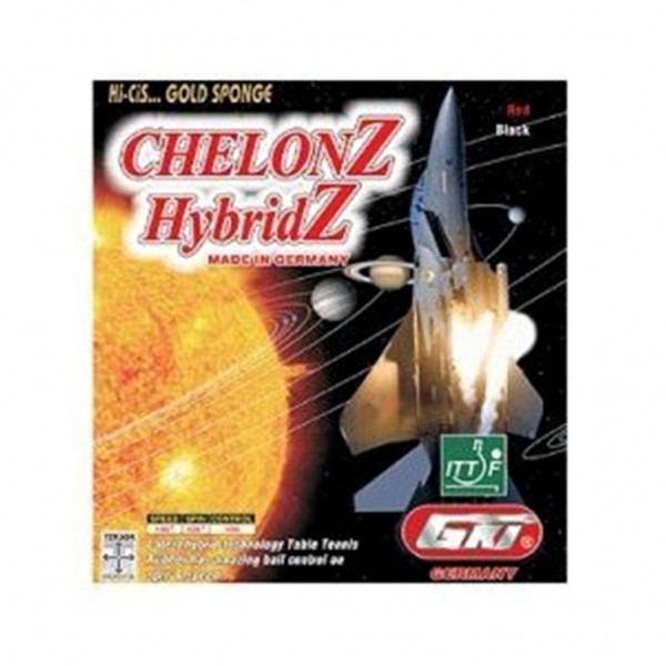 GKI Hi Cis Chelonz HybridZ Table Tennis Bat Rubber Red color
