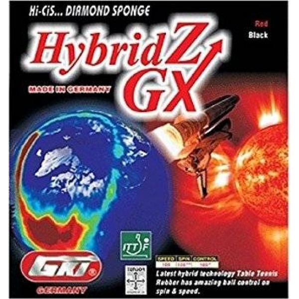 GKI Hybridz GX Table Tennis Rubber Black