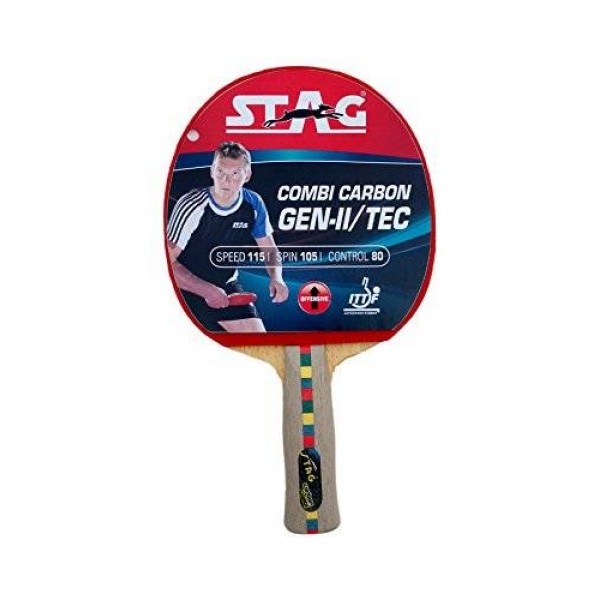 Stag Combi Carbon Gen II/ Tec Table Tennis Racquet