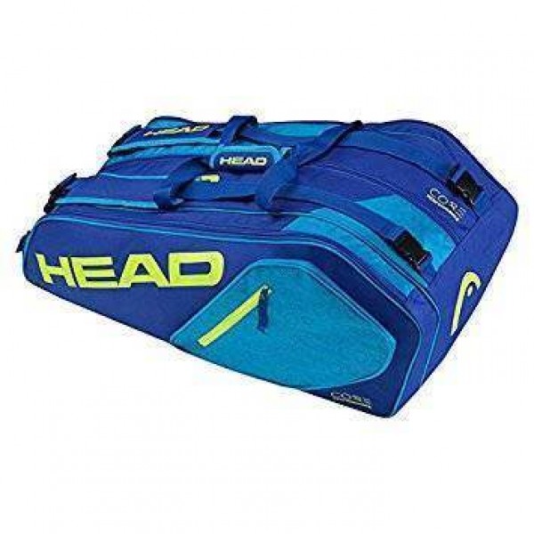 Head Core 6R Combi Tennis Kit Bag Blue a...