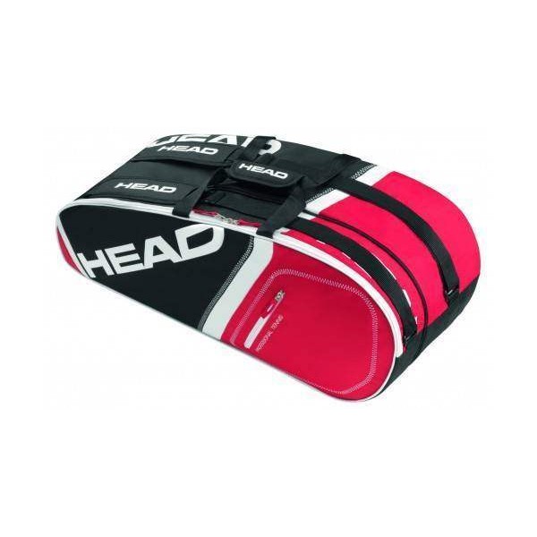 Head Core 6R Combi Tennis Kit Bag Red and Black
