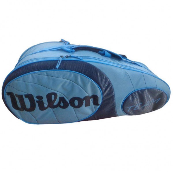 Wilson Team 6 PK Bag Tennis Kitbag Blue