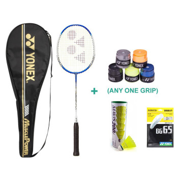 Yonex Muscle Power 2 Badminton Racquet Combo with String and Grip