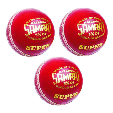 Khanna Samrat Super Leather Cricket Ball 3 Ball Set