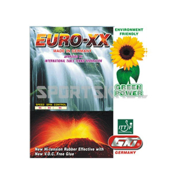GKI Euro XX Table Tennis Rubber Red