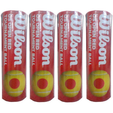 Wilson US Open Tennis Ball 4 Cans Red